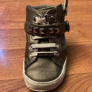 Infant size 3 Michael Kors hightop shoes